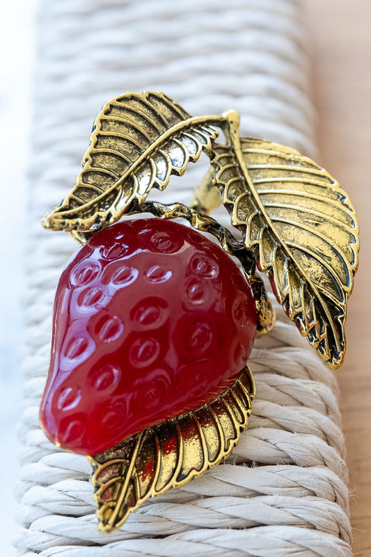 Broche Alfinete Morango